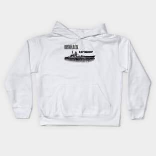 Battleship Bismarck Kids Hoodie